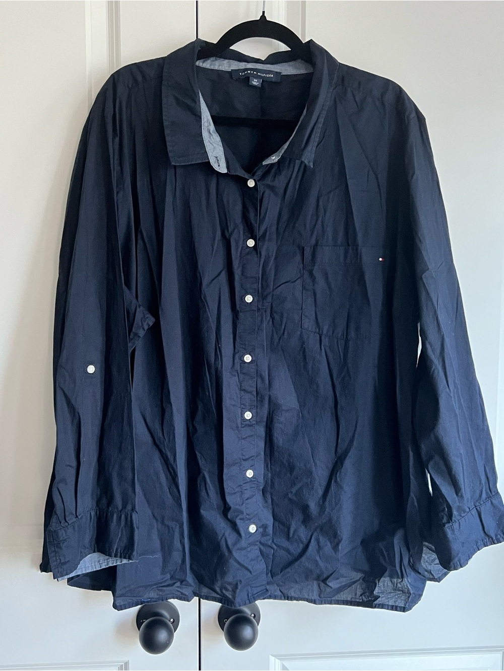 Tommy Hilfiger Navy Button-Up Shirt